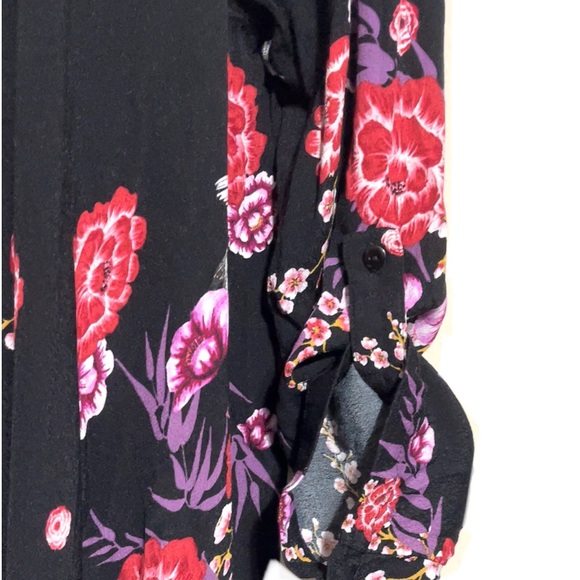 🌟SALE🌟🌺TORRID Crane Bird Print Floral Print Kimono🌺 - Picture 5 of 12